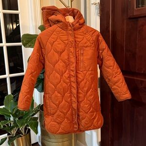 MAAG Kids Quilted Puffer Jacket in Burnt Orange Size 12